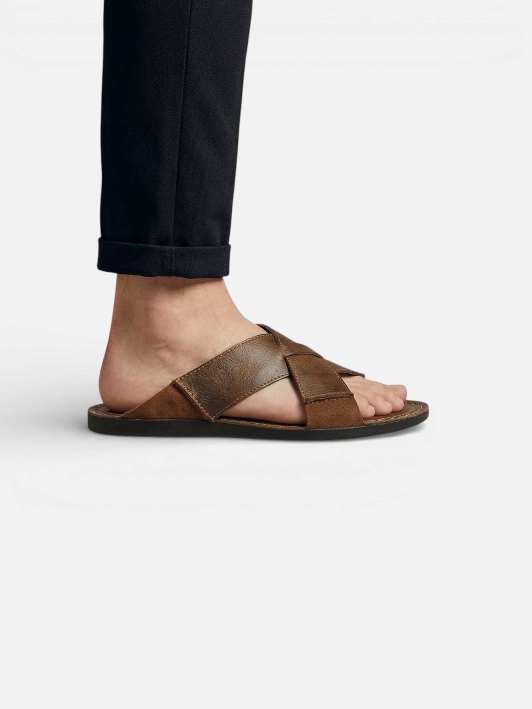 Sandales d’été en cuir pour homme