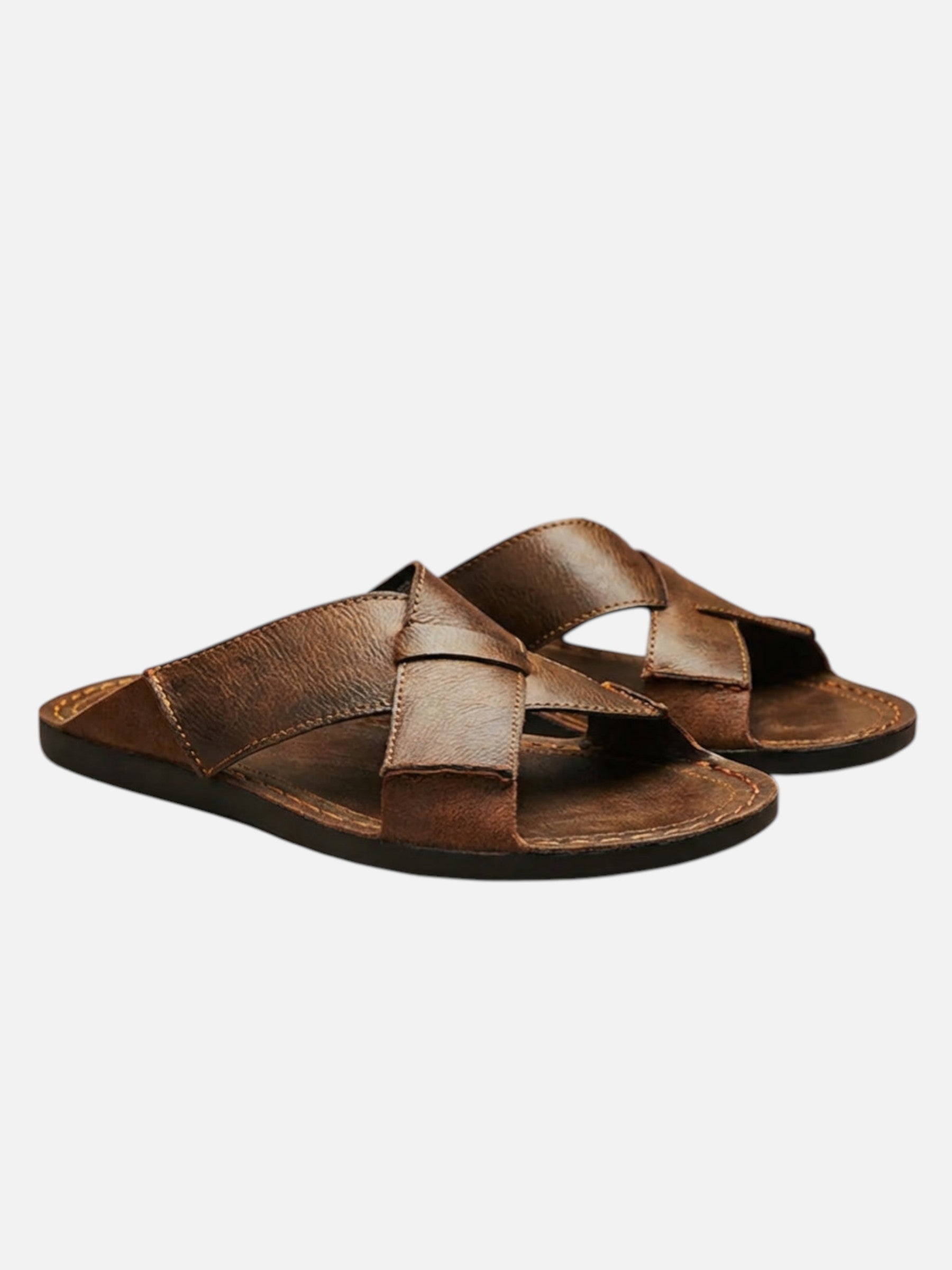 Sandales d’été en cuir pour homme