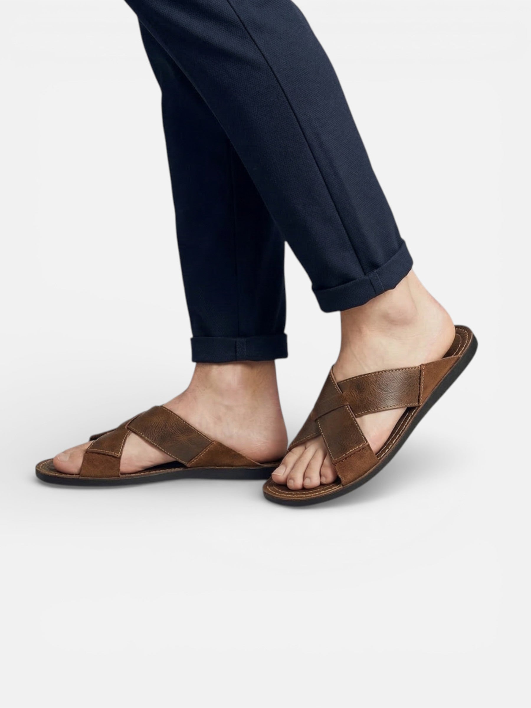 Sandales d’été en cuir pour homme
