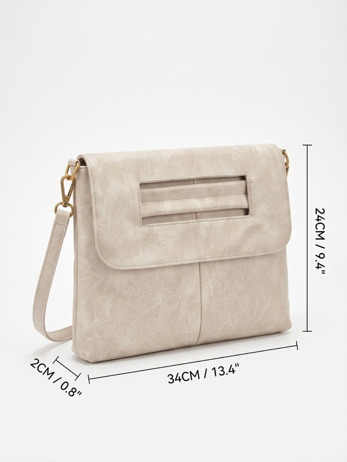 Sac Bandoulière Femme Simili Cuir Poignée Découpée