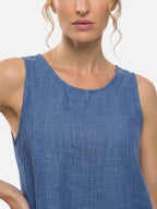 Ensemble en lin avec détail crochet au dos pour femme