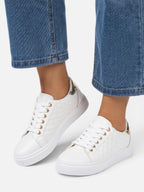 Women's Quilted Lace Up Trainers