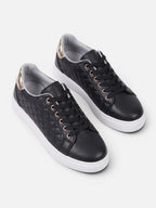 Women's Quilted Lace Up Trainers