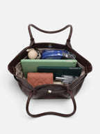 Sac Cabas Femme en Cuir Tressé
