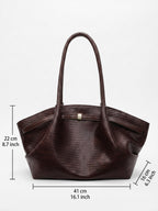 Sac Cabas Femme en Cuir Tressé
