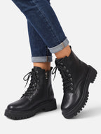 Bottines Femme Lacées Semelle Épaisse