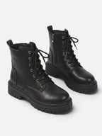 Bottines Femme Lacées Semelle Épaisse
