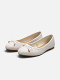 Ballerines Femme Tressées à Noeud