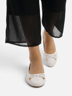 Ballerines Femme Tressées à Noeud