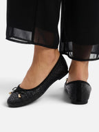 Ballerines Femme Tressées à Noeud