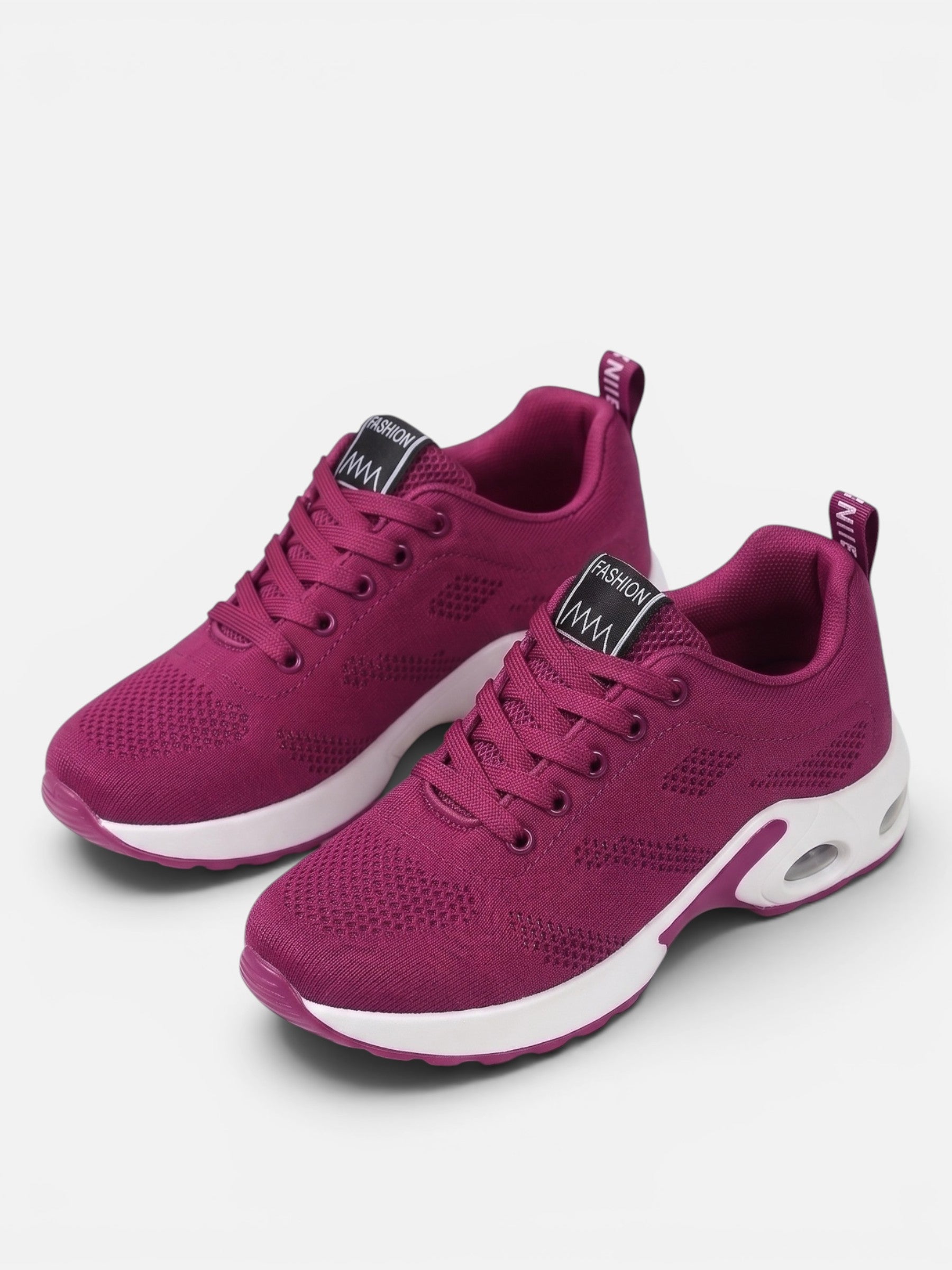 Women's Mesh Air Cushioned Chunky Sole Trainers