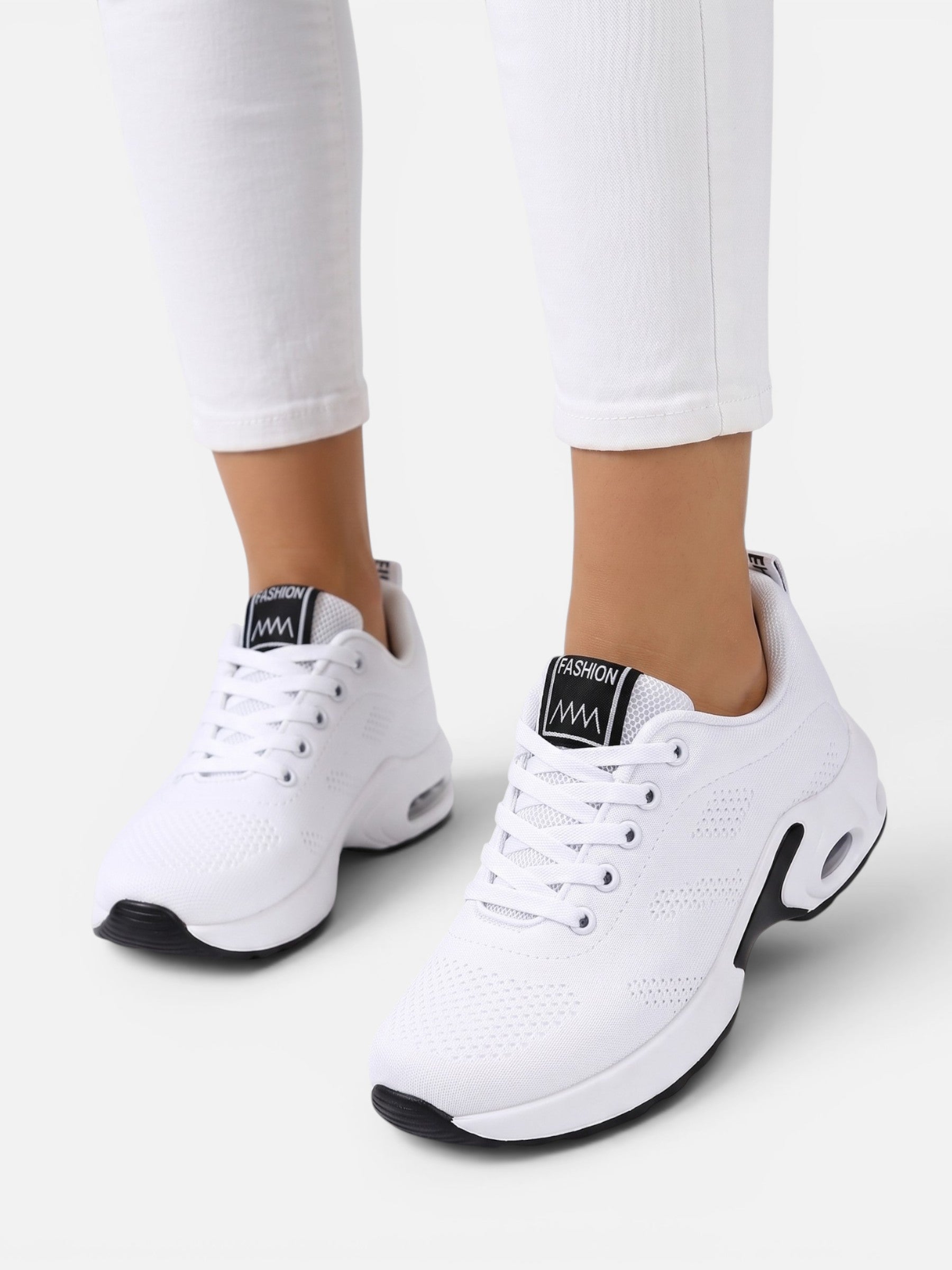 Women's Mesh Air Cushioned Chunky Sole Trainers