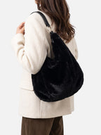 Sac Hobo Femme Fausse Fourrure Zippé