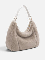 Sac Hobo Femme Fausse Fourrure Zippé