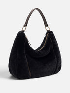 Sac Hobo Femme Fausse Fourrure Zippé