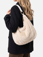 Sac Hobo Femme Fausse Fourrure Zippé