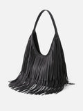 Sac Hobo Femme à Franges en Cuir