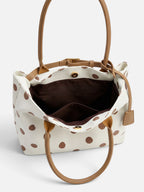 Sac Cabas Femme À Pois Ceinturé