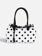 Sac Cabas Femme À Pois Ceinturé