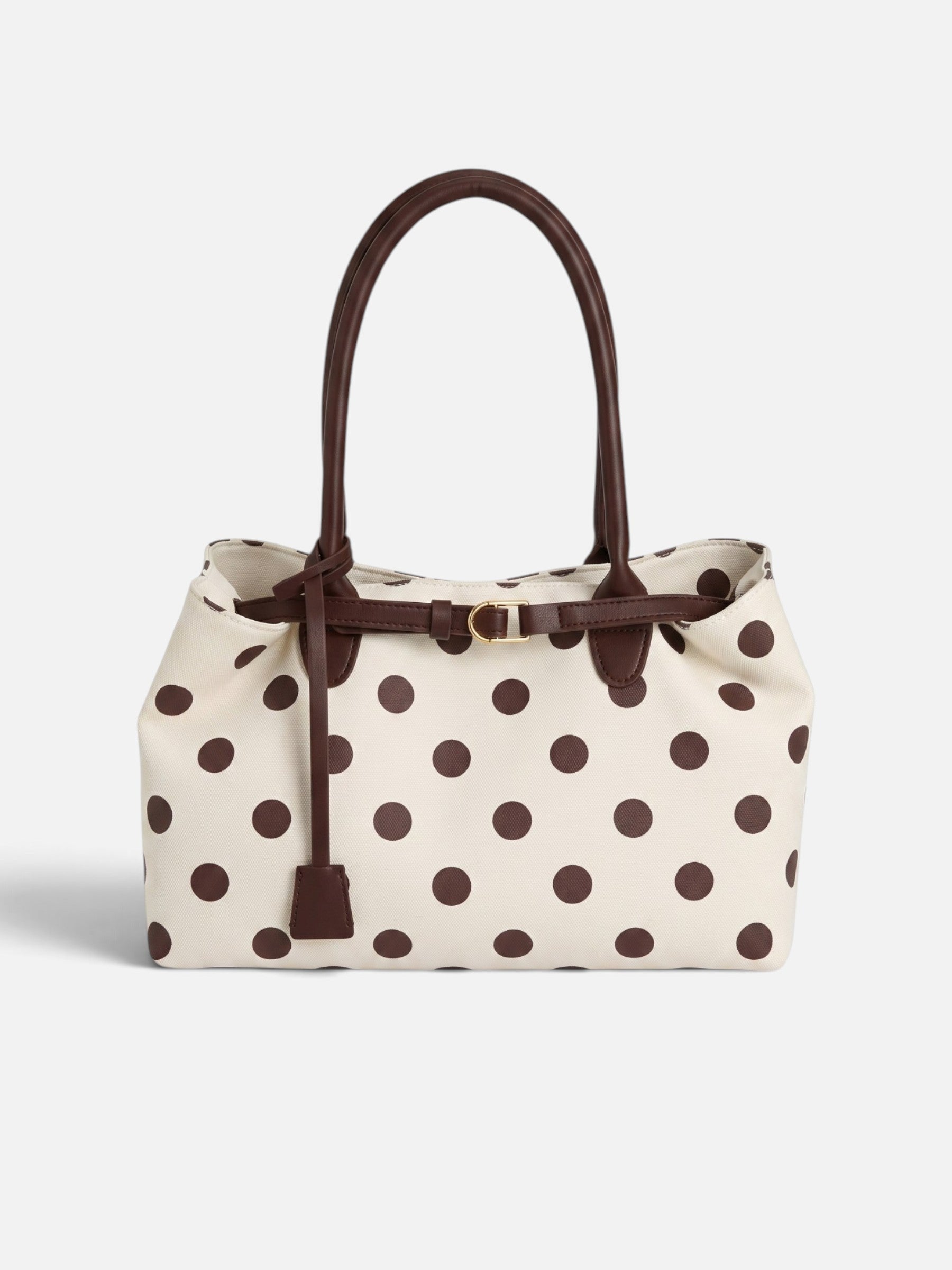 Sac Cabas Femme À Pois Ceinturé