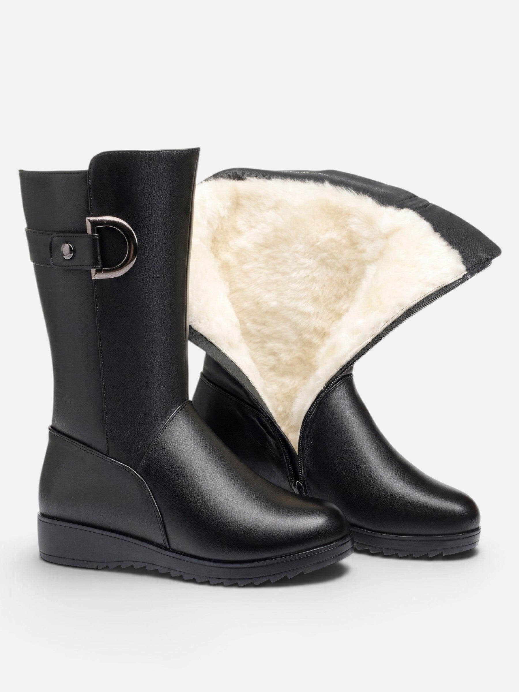 Bottes Femme Fourrées à Boucle