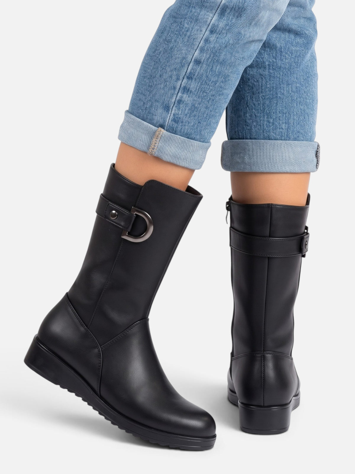 Bottes Femme Fourrées à Boucle