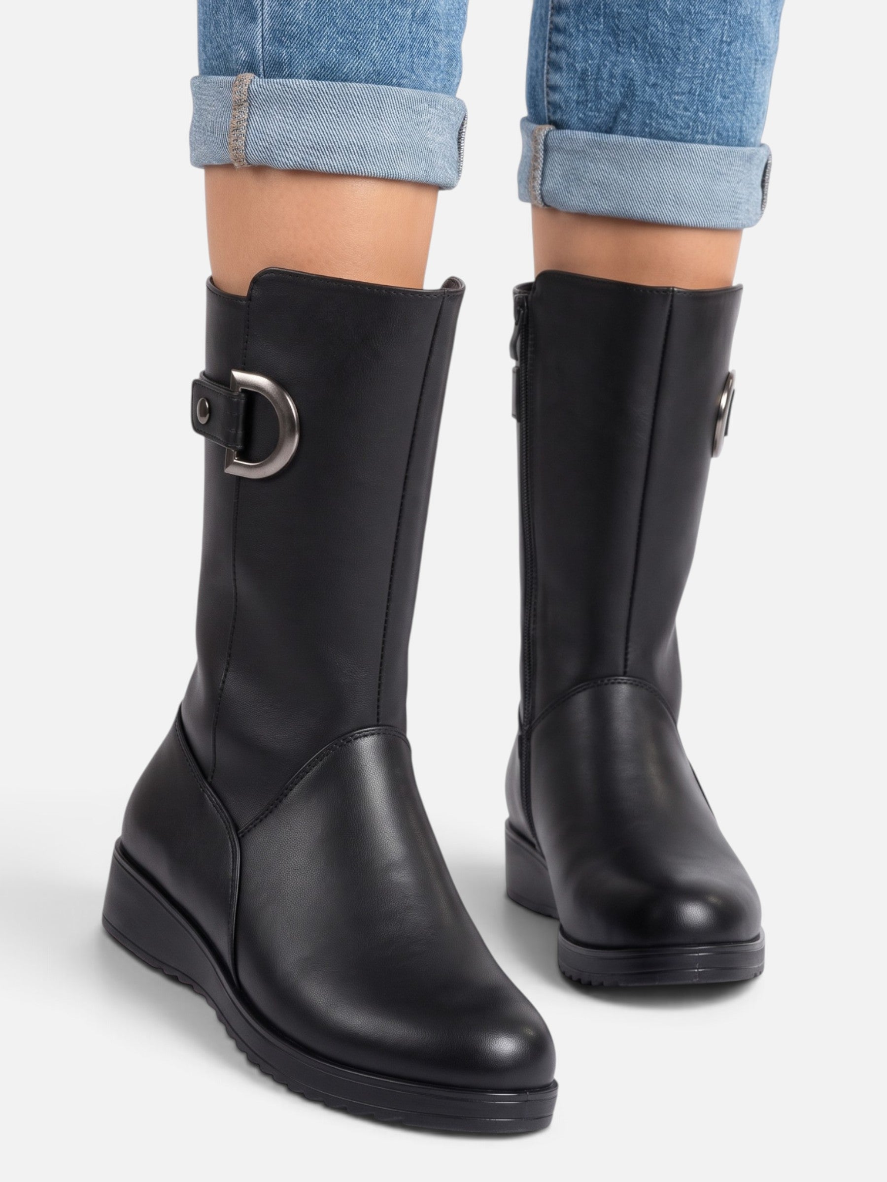 Bottes Femme Fourrées à Boucle
