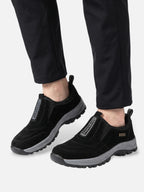 Men's Suede-Look Slip-On Outdoor Trainers with Chunky Grip Sole