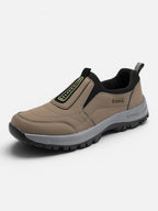 Men's Suede-Look Slip-On Outdoor Trainers with Chunky Grip Sole