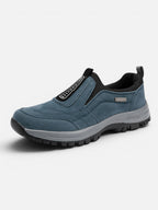 Men's Suede-Look Slip-On Outdoor Trainers with Chunky Grip Sole