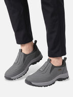 Men's Suede-Look Slip-On Outdoor Trainers with Chunky Grip Sole