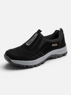 Men's Suede-Look Slip-On Outdoor Trainers with Chunky Grip Sole