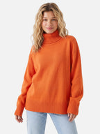 Pull Femme Col Roulé Oversize
