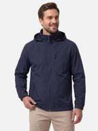 Men's Hooded Zip Windbreaker Jacket