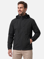 Men's Hooded Zip Windbreaker Jacket