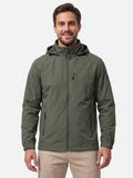 Men's Hooded Zip Windbreaker Jacket