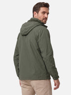 Men's Hooded Zip Windbreaker Jacket