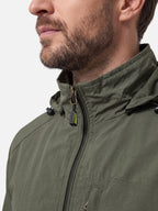 Men's Hooded Zip Windbreaker Jacket