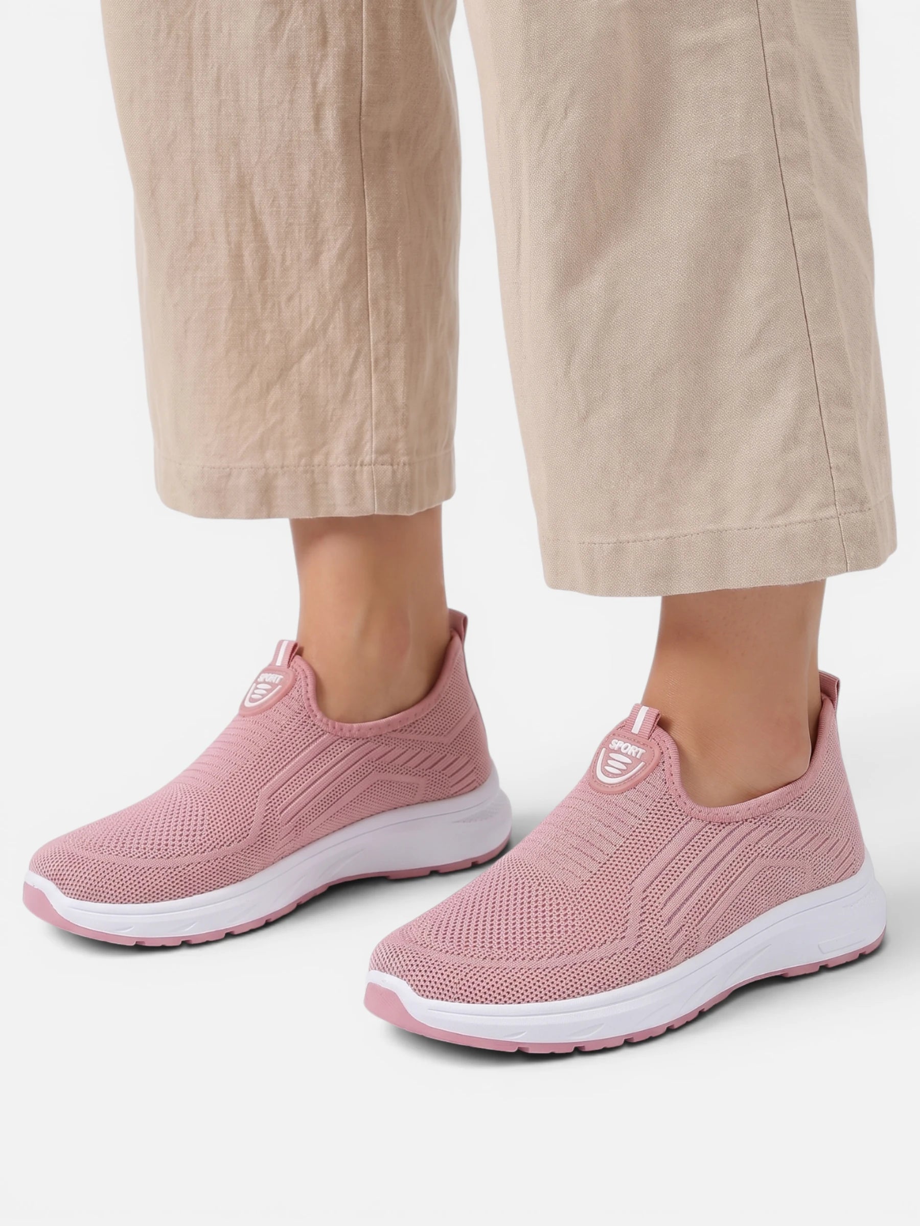 Baskets slip-on respirantes et confortables pour femme