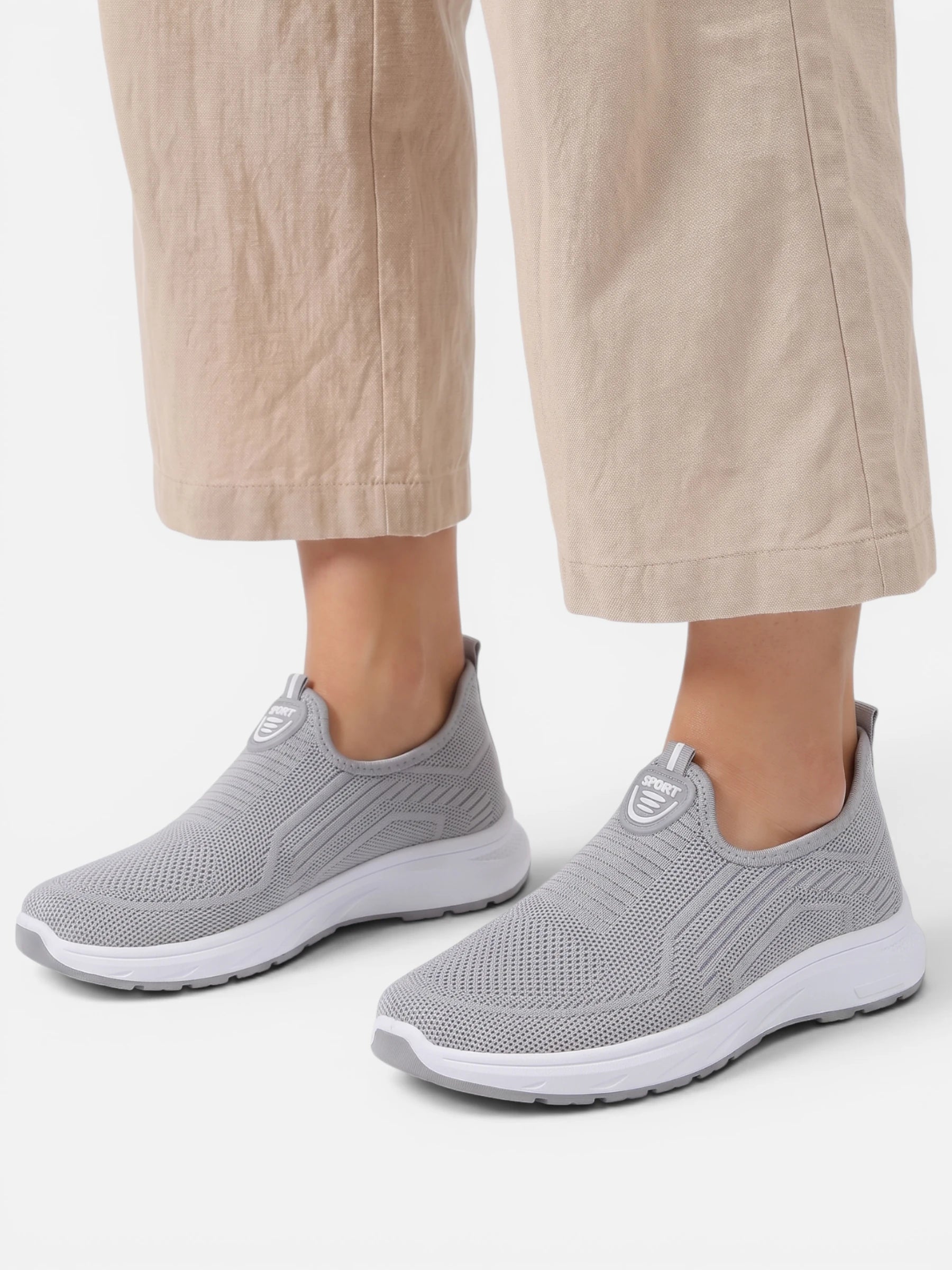 Baskets slip-on respirantes et confortables pour femme