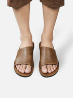 Sandales homme en cuir minimalistes et confortables pour été
