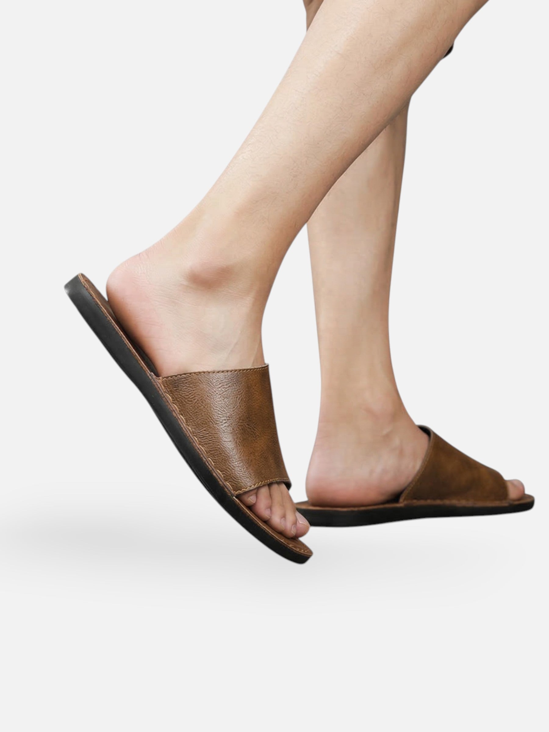 Sandales homme en cuir minimalistes et confortables pour été