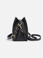 Sac Hobo Femme en Cuir Vegan à Bandoulière Chaîne