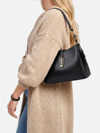 Sac Hobo Femme en Cuir Vegan à Bandoulière Chaîne