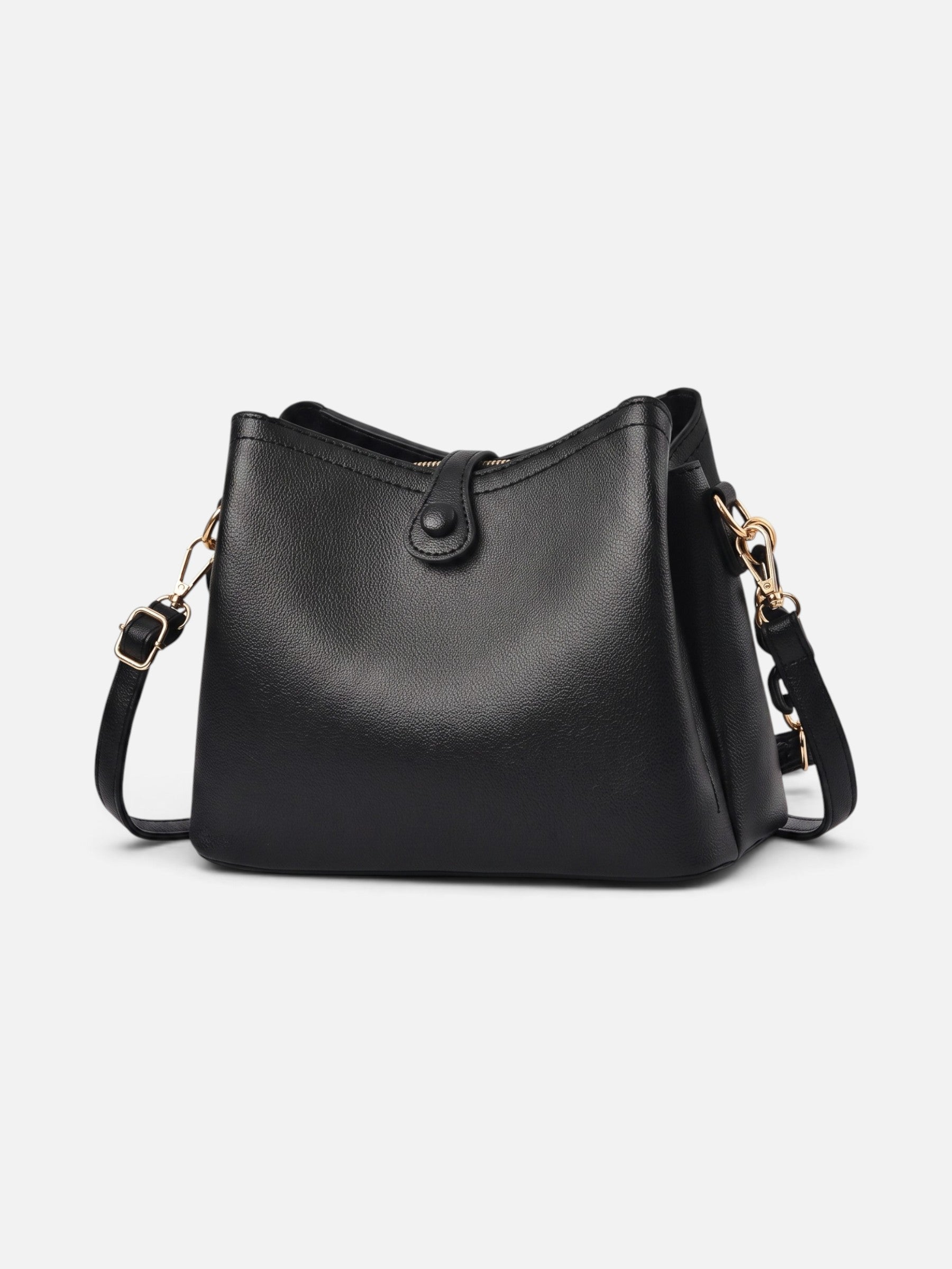 Sac Hobo Femme en Cuir Vegan à Bandoulière Chaîne