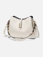 Sac Hobo Femme en Cuir Vegan à Bandoulière Chaîne