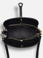 Sac Hobo Femme en Cuir Vegan à Bandoulière Chaîne