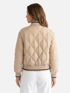 Women's Quilted Zip Bomber Jacket