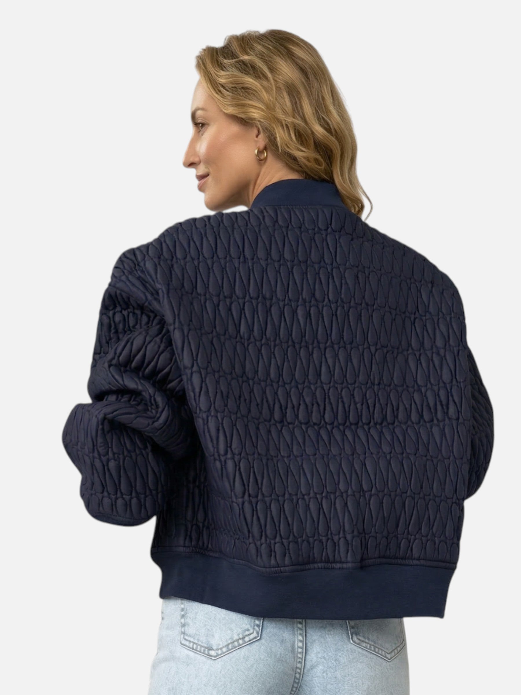Veste bomber matelassée oversize pour femme