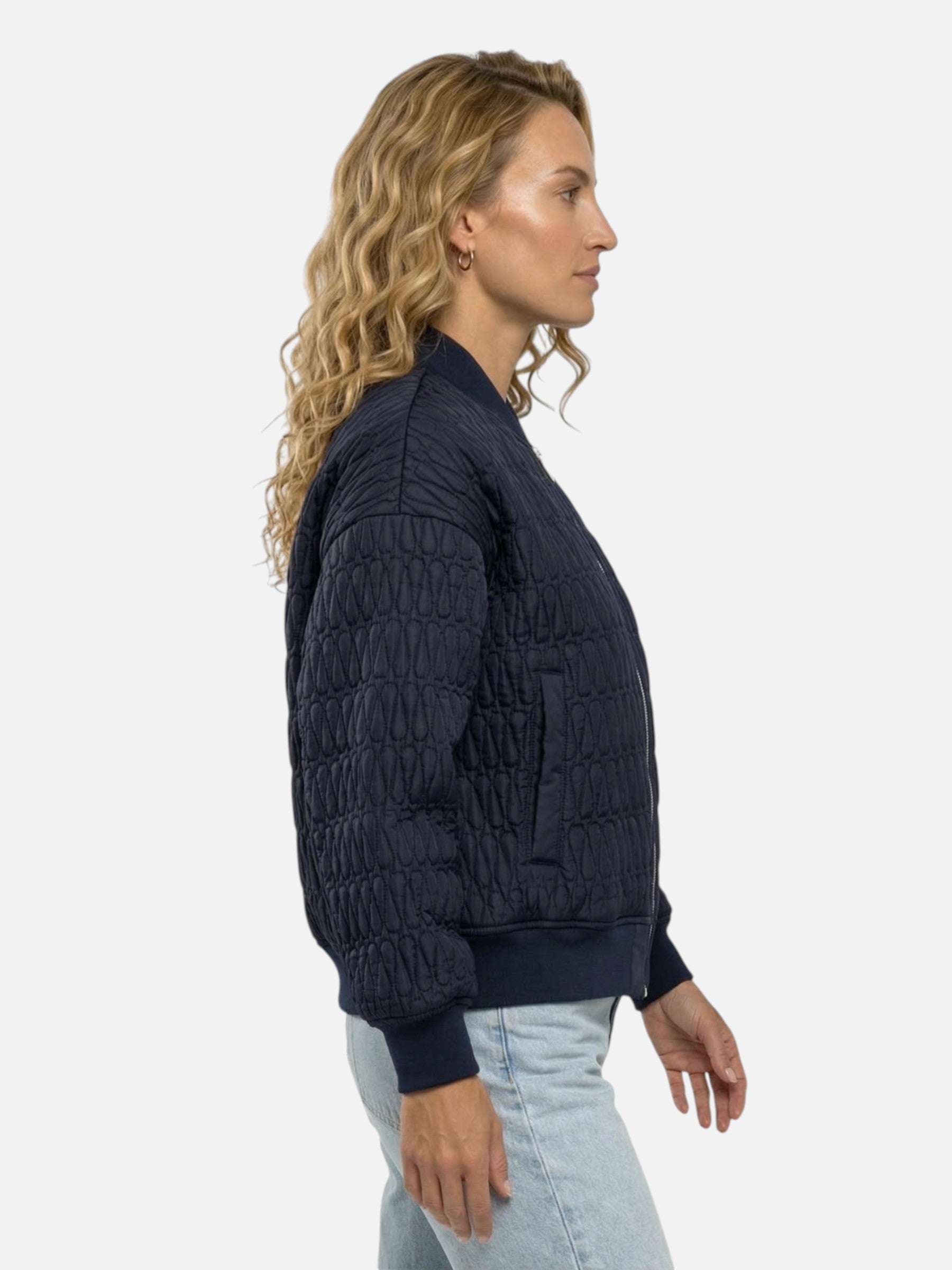 Veste bomber matelassée oversize pour femme